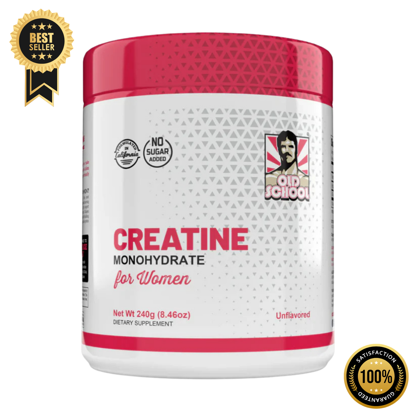 Creatina Monohidratada Old School | Aumento de glúteos